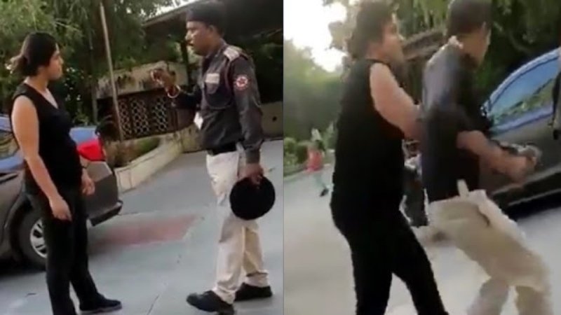 ‘जितने बिहारी हैं बहन***…. : गार्ड को गंदी गालियाँ और अश्लील इशारे करती महिला का Video Viral